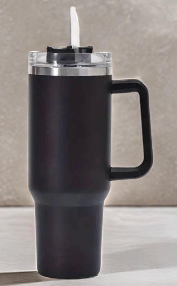 Classic Insulated Tumbler with Handle & Lid, Travel Tumbler – Hot & Cold Drink Cup