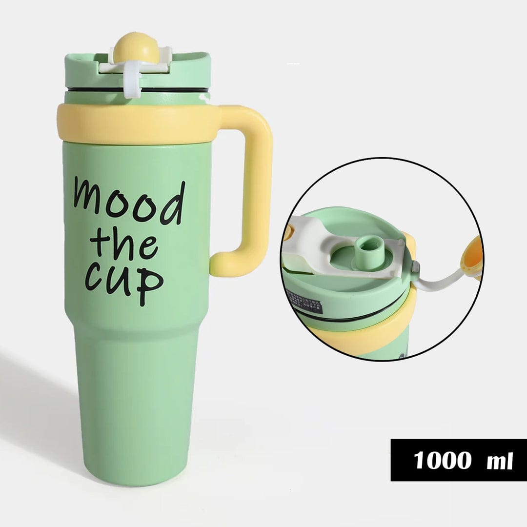 Mood The Cup – Stylish Tumbler with Handle & Lid"