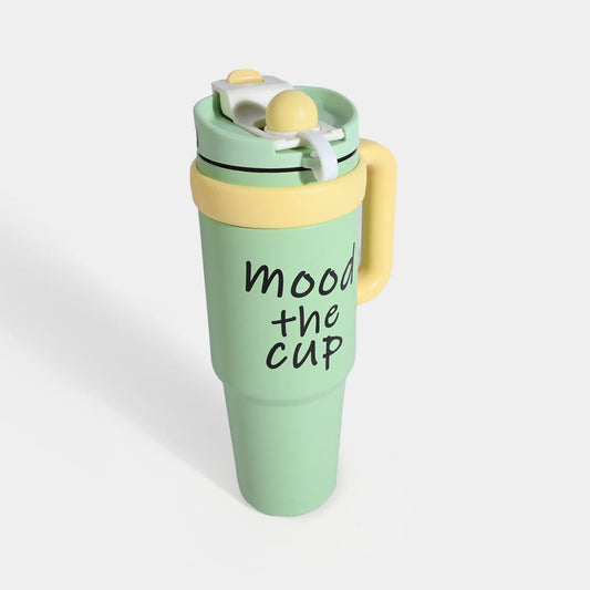 Mood The Cup – Stylish Tumbler with Handle & Lid"