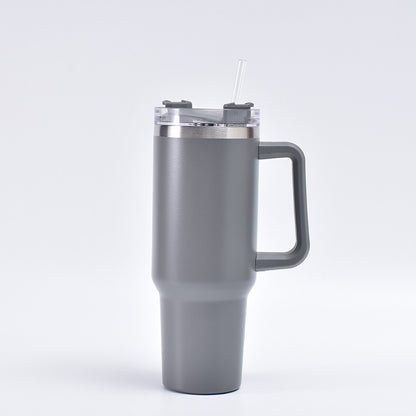 Classic Insulated Tumbler with Handle & Lid, Travel Tumbler – Hot & Cold Drink Cup