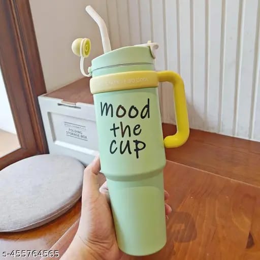 Mood The Cup – Stylish Tumbler with Handle & Lid"