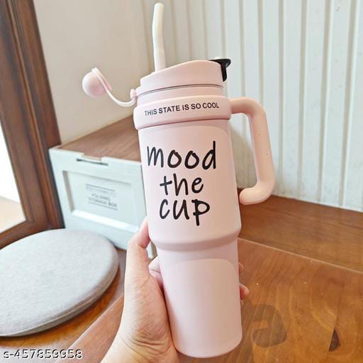 Mood The Cup – Stylish Tumbler with Handle & Lid"
