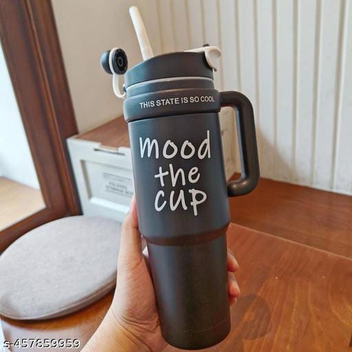 Mood The Cup – Stylish Tumbler with Handle & Lid"