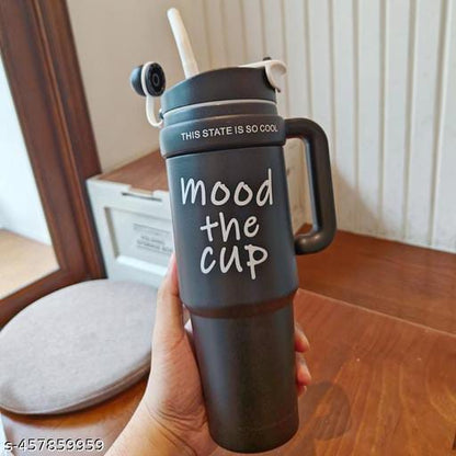 Mood The Cup – Stylish Tumbler with Handle & Lid"